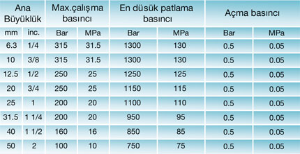 CS Serisi Teknik Bilgileri